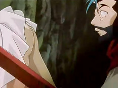 Горячая хентай бестия с крыльями сделала минет и залезла на член