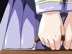 Мужчина возбудил хентай девчонку вибратором и оттрахал на полу