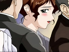 Мужчина возбудил хентай девчонку вибратором и оттрахал на полу