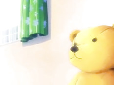 Две хентай девчонки делают минет и трахаются с парнем на кровати