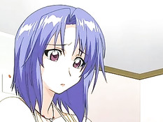 Парень насладился минетом и оттрахал грудастую хентай девчонку