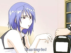 Парень насладился минетом и оттрахал грудастую хентай девчонку