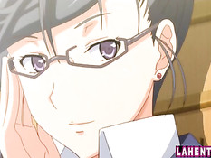 Развратные хентай девчонки трахаются с одним счастливым парнем