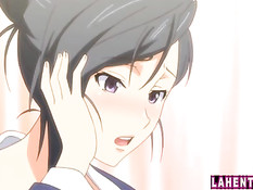 Развратные хентай девчонки трахаются с одним счастливым парнем