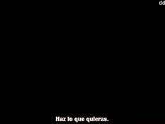 Грудастая хентай девка на кровати дрочила пареньку большой член