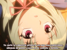 Грудастая хентай девка на кровати дрочила пареньку большой член