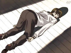 Две сисястые хентай девушки проводят с парнем секс эксперименты