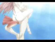 Хентай учительница с огромной грудью ебалась с парнем в бассейне