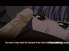 Грудастая хентай красотка подрочила парню хуй в застрявшем лифте