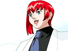 Аниме лесбиянка в маске раком оттрахала девку чёрным страпоном