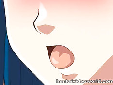 Аниме лесбиянка в маске раком оттрахала девку чёрным страпоном