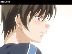 Сладкая аниме девочка с большой грудью ебалась в позе наездницы