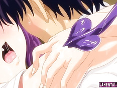 Возбуждённый мальчик напал и оттрахал на полу хентай девчонку