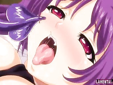 Возбуждённый мальчик напал и оттрахал на полу хентай девчонку