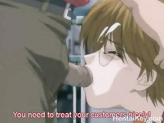 Две хентай девки занимались лесбийским сексом и ебались с парнем