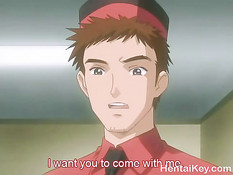 Две хентай девки занимались лесбийским сексом и ебались с парнем