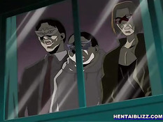 Молодую хентай медсестру связали и оттрахали большой компанией