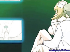 Молодую хентай медсестру связали и оттрахали большой компанией