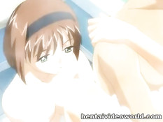 Парень наслаждается групповым сексом с красивыми хентай девками