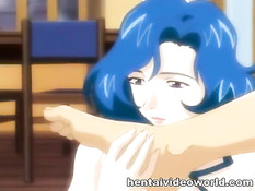 Парень наслаждается групповым сексом с красивыми хентай девками