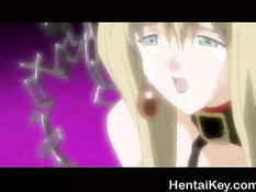 Закованные в цепи хентай лесбиянки занимаются сексом на корабле