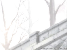 Сисястая хентай девчонка в ванной делает минет и ебётся с парнем