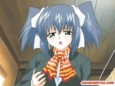 Подруга трахает хентай девушку страпоном, а парень своим членом