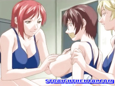 Хентай сучки в раздевалке связали девку и дали парню её трахнуть