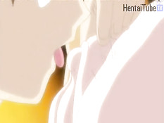 Хентай парень занимается любовью с девчонкой с выбритой киской