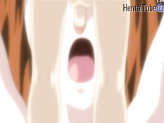 Хентай парень занимается любовью с девчонкой с выбритой киской