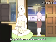 Хентай парень занимается любовью с девчонкой с выбритой киской