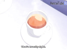 Хентай парень занимается любовью с девчонкой с выбритой киской