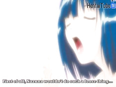 Хентай парень занимается любовью с девчонкой с выбритой киской