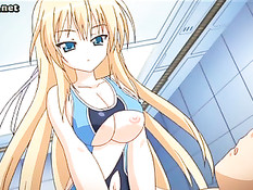 Аниме девушка трахается с парнем и занимается лесбийским сексом