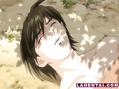 Озабоченная хентай девушка увидела связанного парня и отсосала