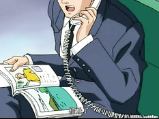 Хентай девчонке в очках сделали куннилингус и заставили отсосать