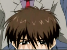 Хентай девчонке в очках сделали куннилингус и заставили отсосать