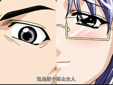 Хентай девчонке в очках сделали куннилингус и заставили отсосать