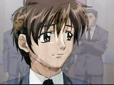 Хентай девчонке в очках сделали куннилингус и заставили отсосать