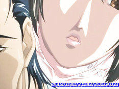 Облизал большую грудь аниме медсестры и оттрахал девку на полу