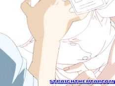 Облизал большую грудь аниме медсестры и оттрахал девку на полу