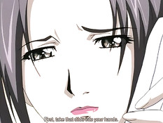 Очень возбуждённая хентай дама удовлетворяет себя вибратором