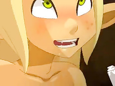 Эльфийская блондинка занимается лесбийским сексом с подружкой