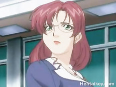 Горячие хентай девки занимаются сексом в вагоне городского метро