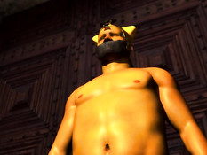 3D девушке с огромными сиськами дали отсосать и насадили на член