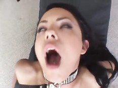 Мужик привязал латинку Victoria Sweet и отодрал в рот и влагалище