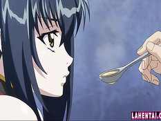 После страстных поцелуев парень оттрахал на кровати хентай девку