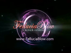 Мечтательная девушка с хвостиками отсасывает и облизывает член