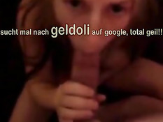 Женщина с большими сиськами сосёт хуй и получает сперму на грудь