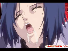 Монстры приковали и оттрахали хентай девку с огромными сиськами